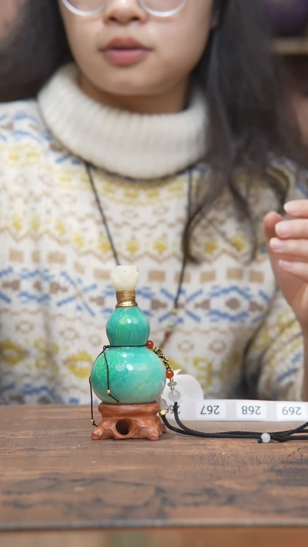 【闪购商品】265号-大漆飘漆小葫芦脖挂