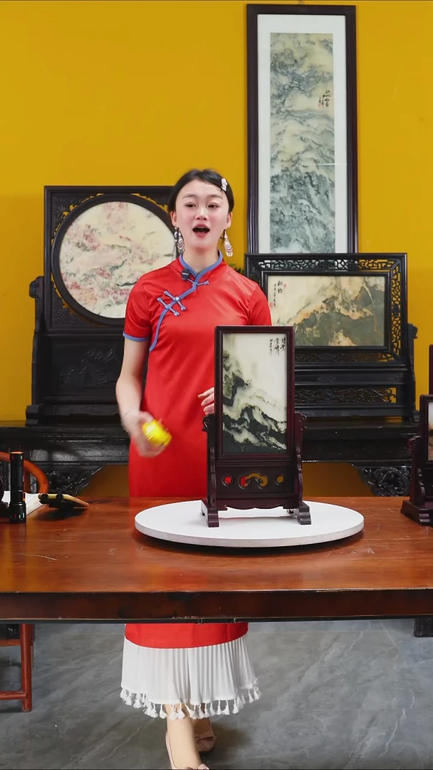 石材天然大理石画摆件