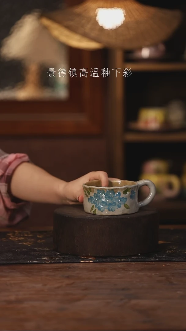 陶瓷景德镇高温釉下手绘陶瓷277