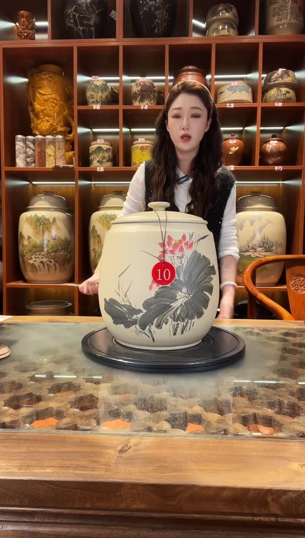 罐云南建水紫陶白泥缸@10