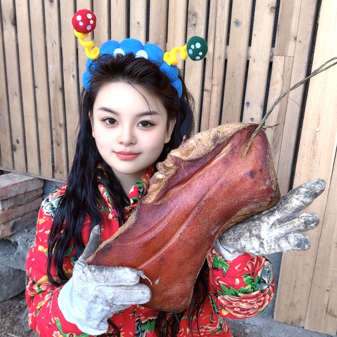 高山土猪肉腊香肠散装称重现场现称本地农家土猪肉小火慢熏