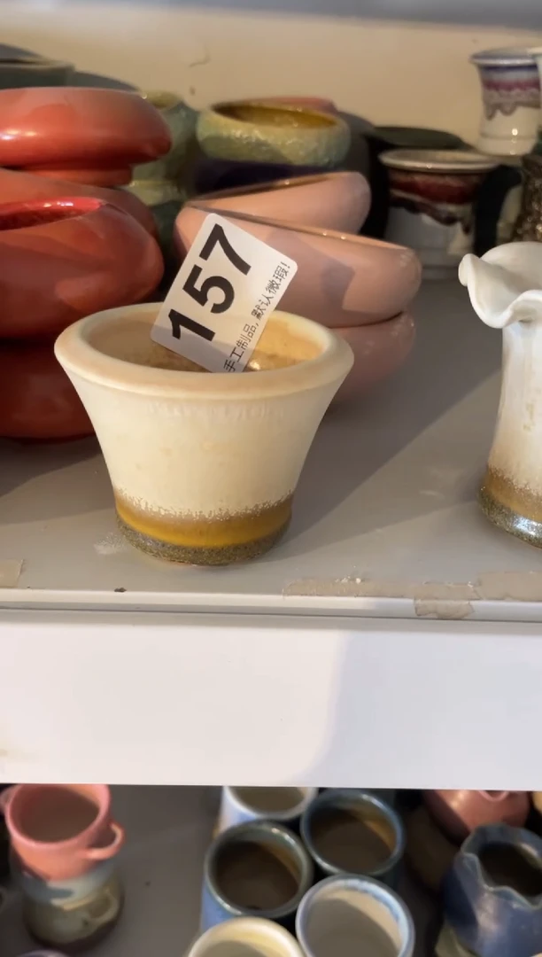 瓷片来***翅157知木小芳花盆