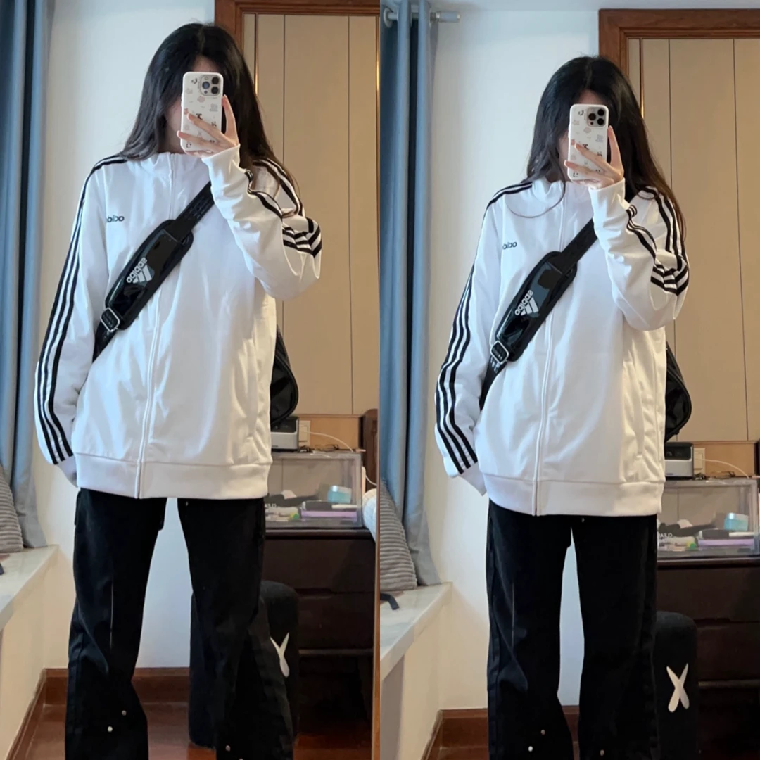 Adidas阿迪达斯~正品男女款早秋运动防风立领跑步夹克外套EB3989
