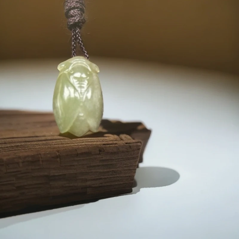 保真和田玉玉蝉时尚吊坠百搭精雕拍一发一手工精致气质