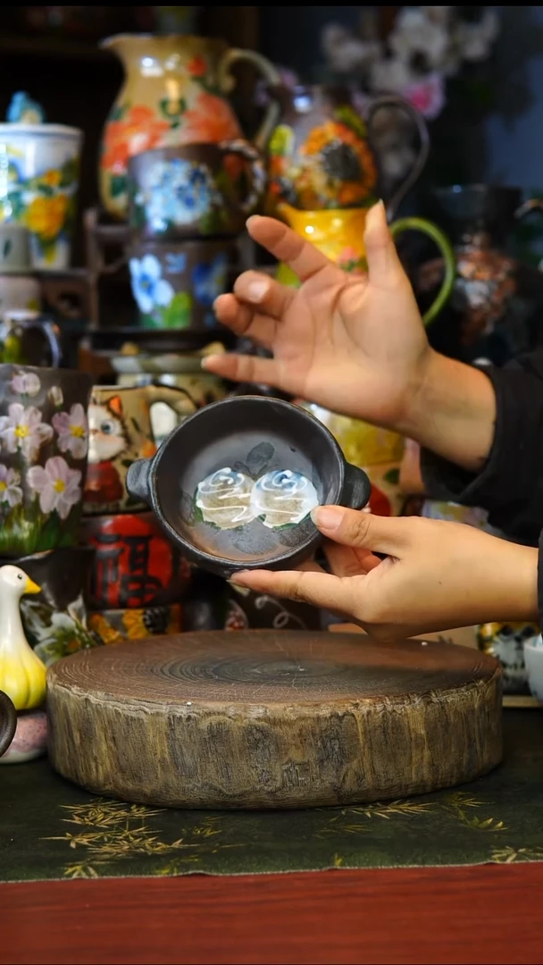 陶瓷4景德镇手工手绘釉下彩