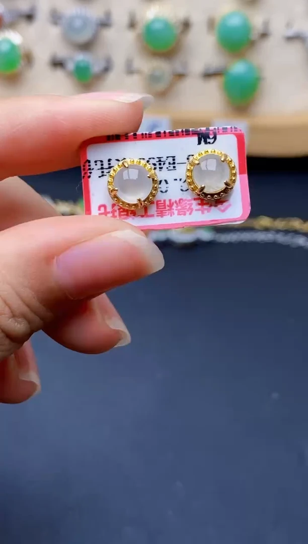 银S925镶嵌戒指翡翠6093