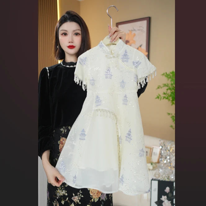 【琼楼玉宇】现货|女童新中式旗袍裙改良版连衣裙