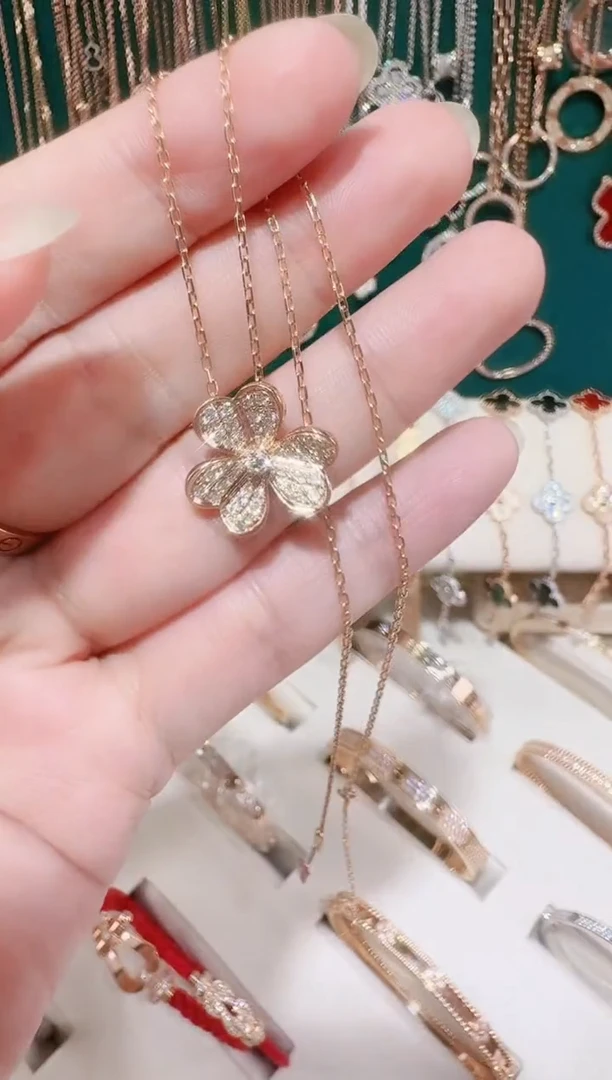 套链18K金镶嵌钻石套链