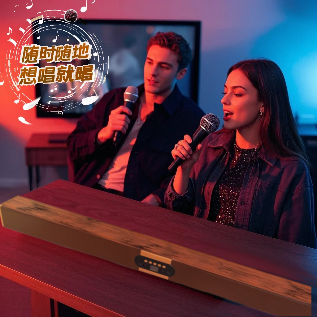 仁音k歌插电大功率K歌音响回音壁家庭影院