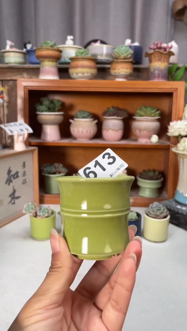 瓷片613知木小芳花盆