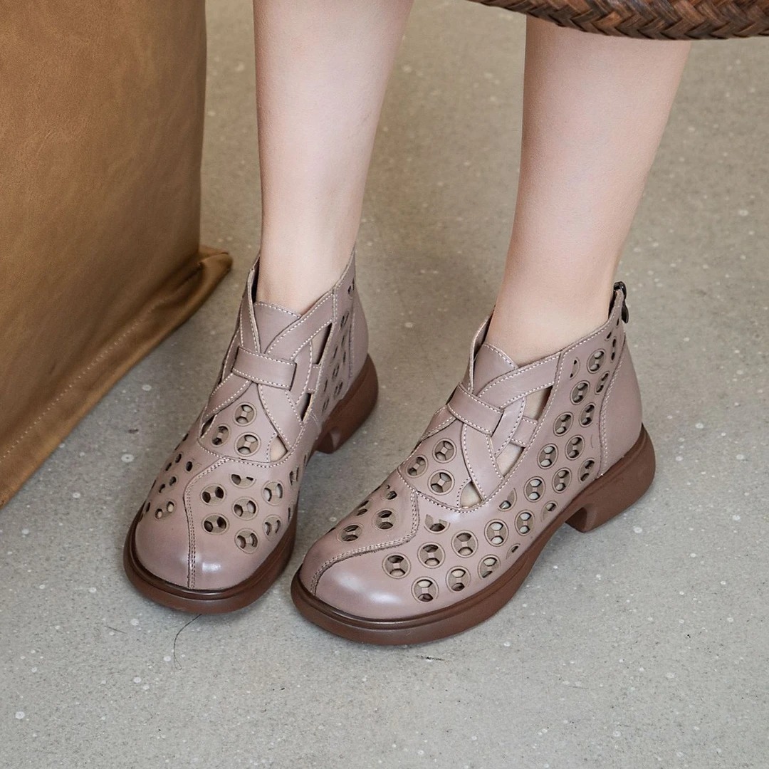 夏季新款软底软面软底头层牛皮软皮中国风妈妈100%纯牛皮软底女鞋