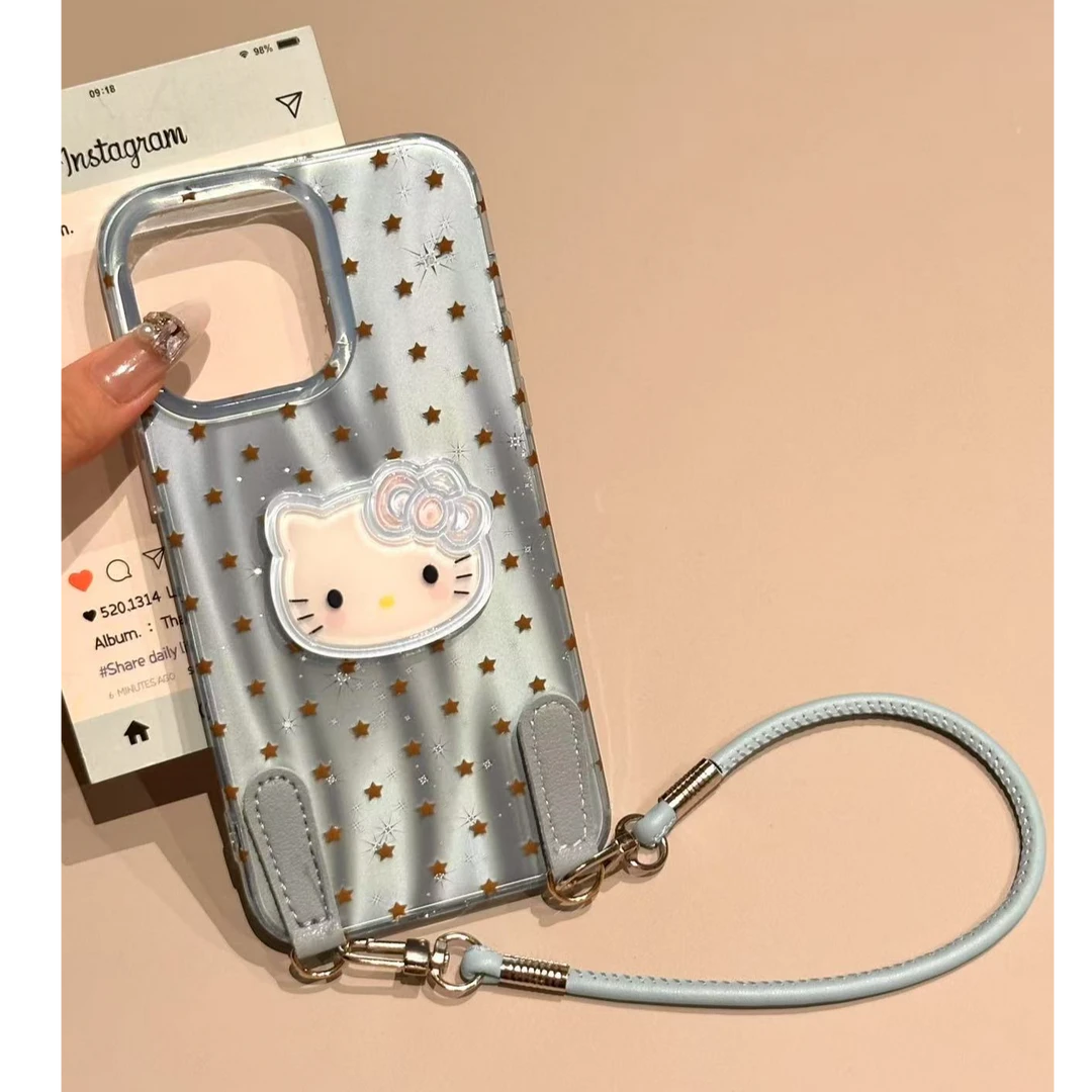 诚星泽软萌kt猫手绳适用苹果16/15/14/13/12新款iPhone11手机壳软