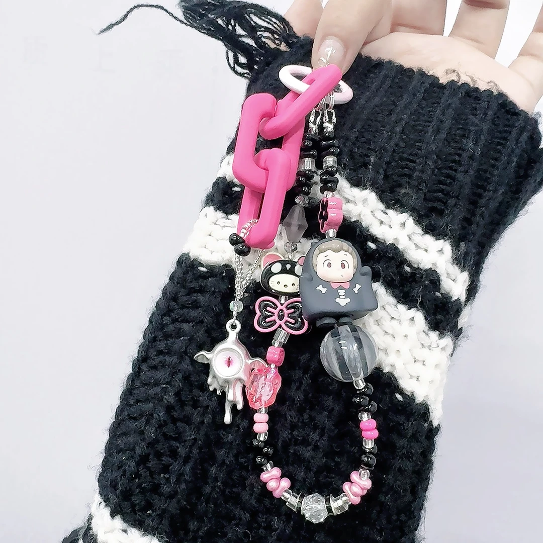 正版萌粒合金手机链【拍一拆二】