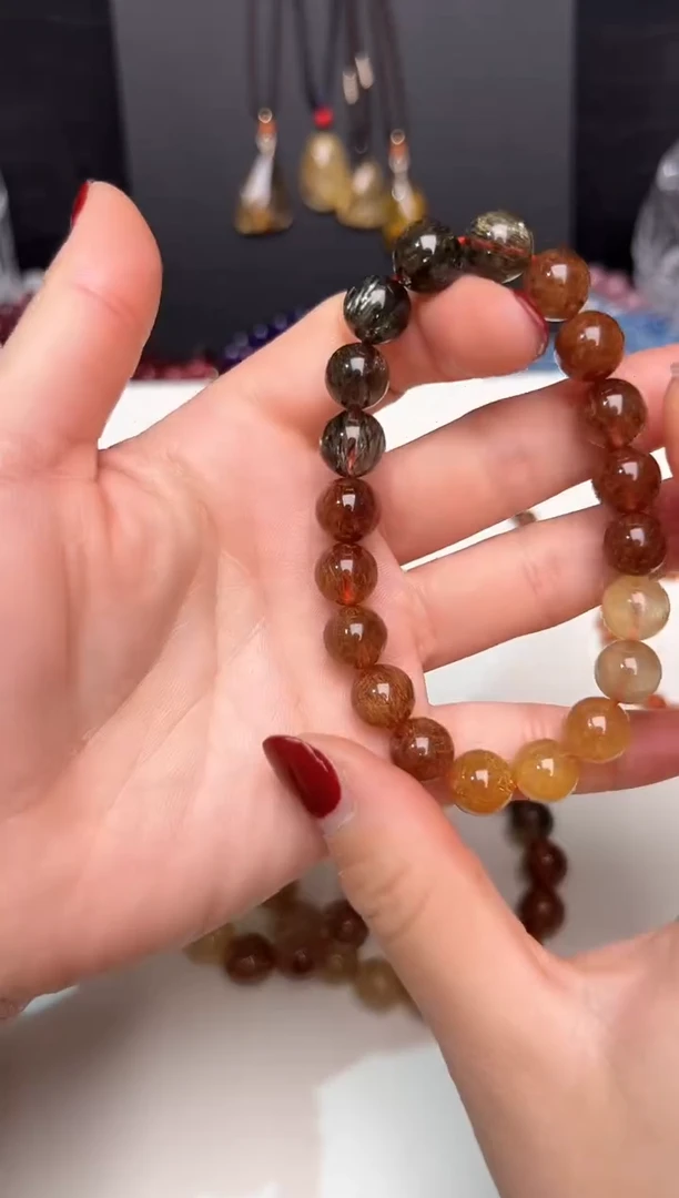 【闪购商品】烟晶手链未镶嵌天然彩发10m+