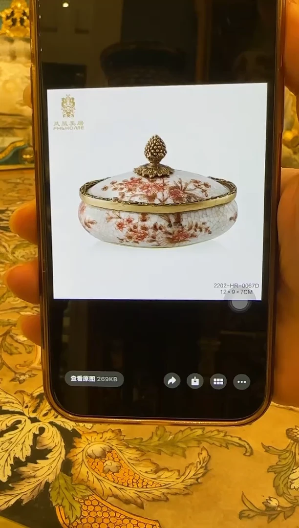 陶瓷泽****e凤凰美居精美盖盒