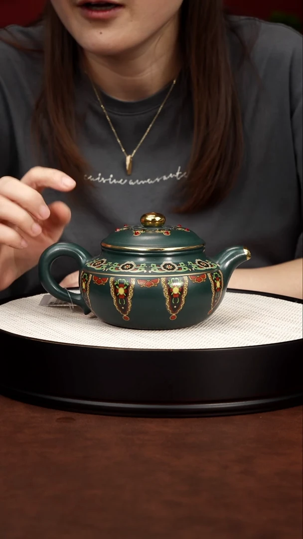 茶壶紫砂宜兴紫砂 仿古苏门答腊青 汪庆龙