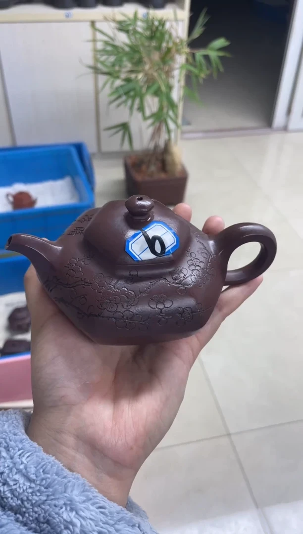 茶壶紫砂识****杰六方合欢11