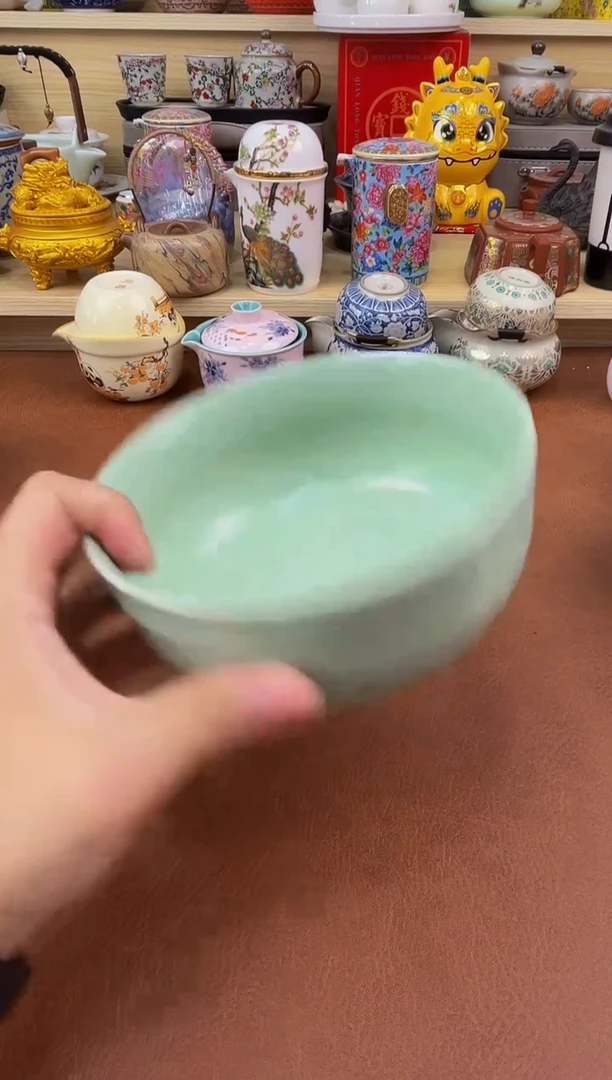 陶瓷茶具摆件旅行套组