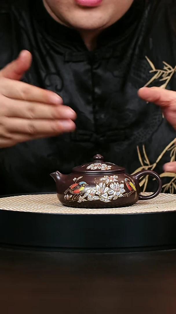 茶壶紫砂寒江 紫罗兰