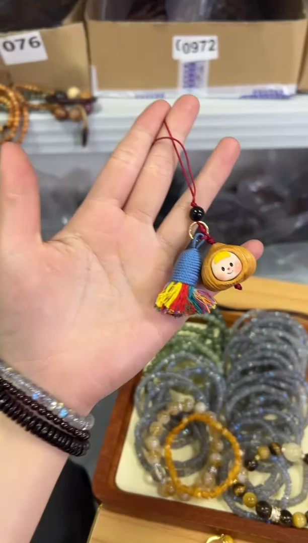 【闪购商品】檀香木吊坠胜算在握多妹挂件[0319]