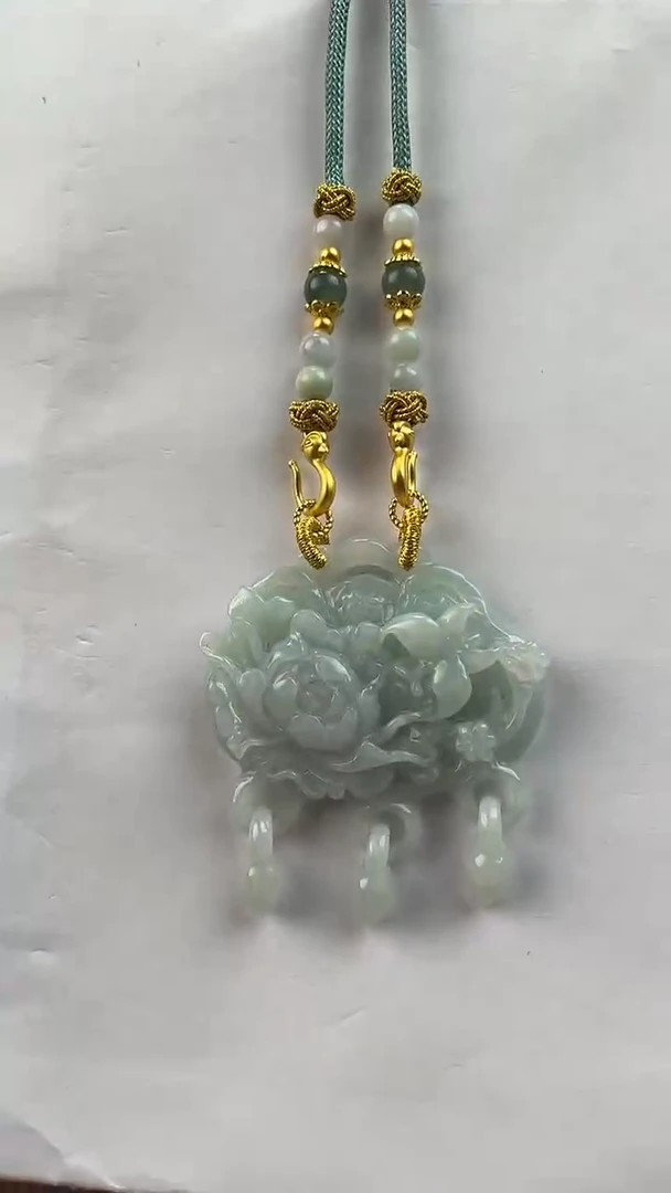 【闪购商品】翡翠颈饰未镶嵌2521(赠链)部分宝贝微瑕主播介绍为准