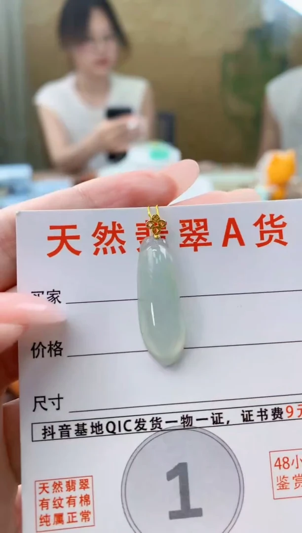 颈饰未镶嵌翡翠天然A货翡翠挂件