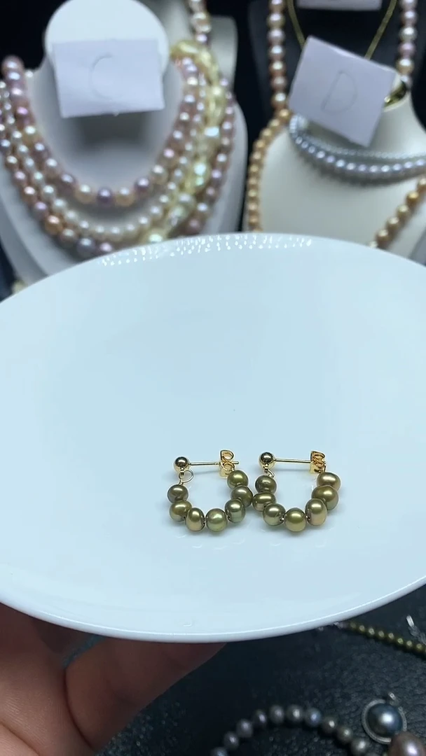 【闪购商品】淡水珍珠耳饰未镶嵌用户8036685343791火凤