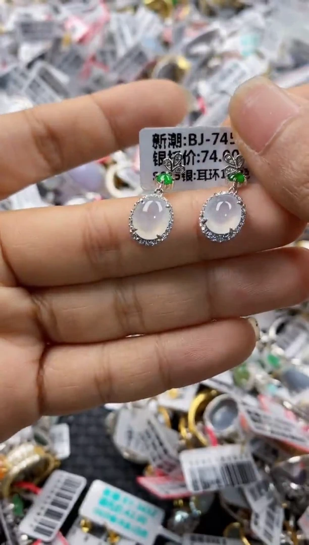 银S925镶嵌戒指翡翠1111-----3