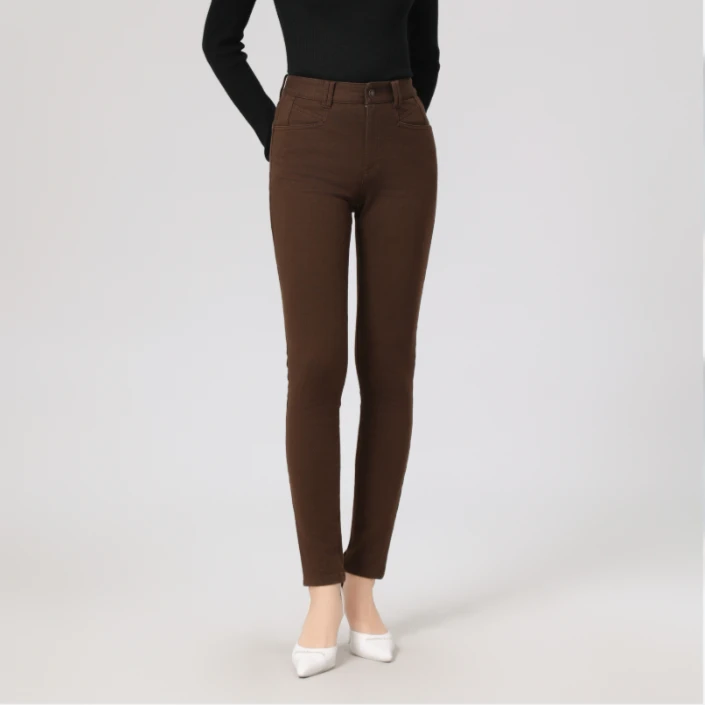 AMASS/阿玛施24秋冬新款显瘦高腰休闲女士高腰裤5100541