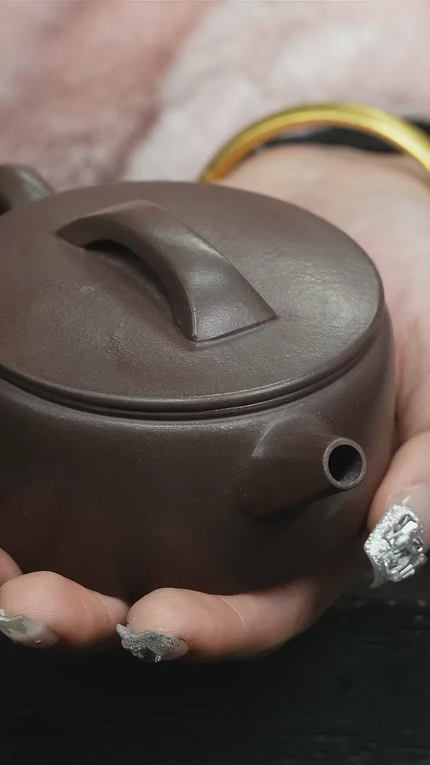 【闪购商品】紫砂茶壶天青光素汉瓦zhl