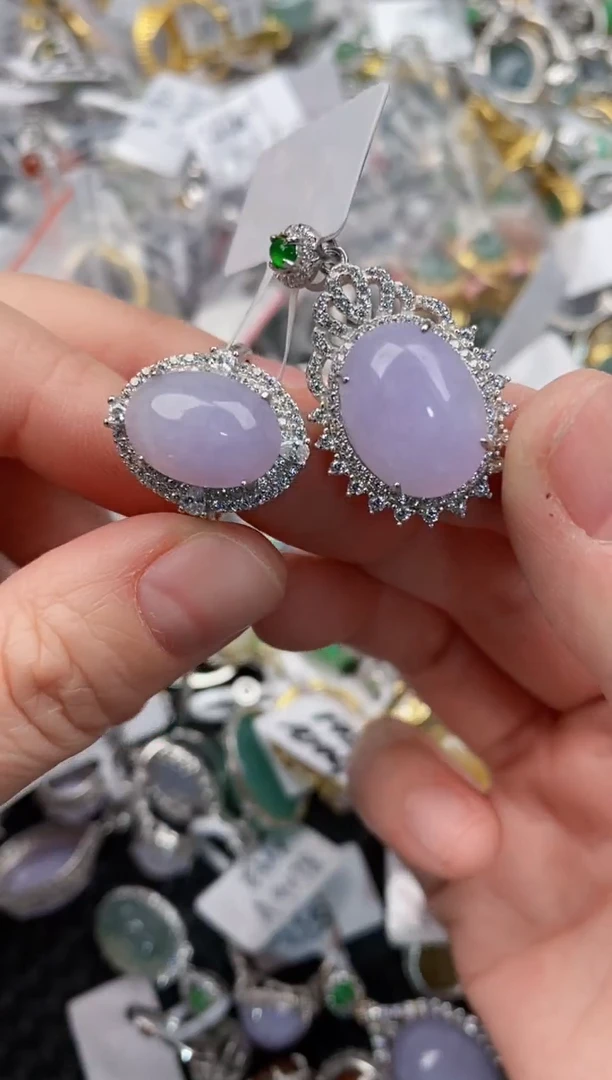 银S925镶嵌戒指翡翠111                7