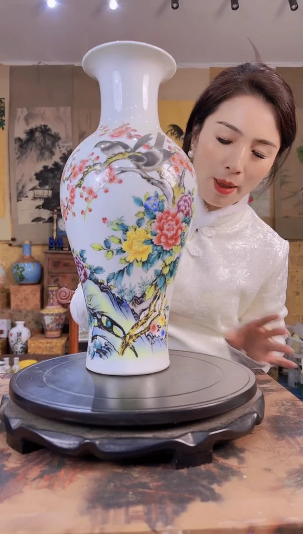 摆件瓷景德镇高端赏瓶