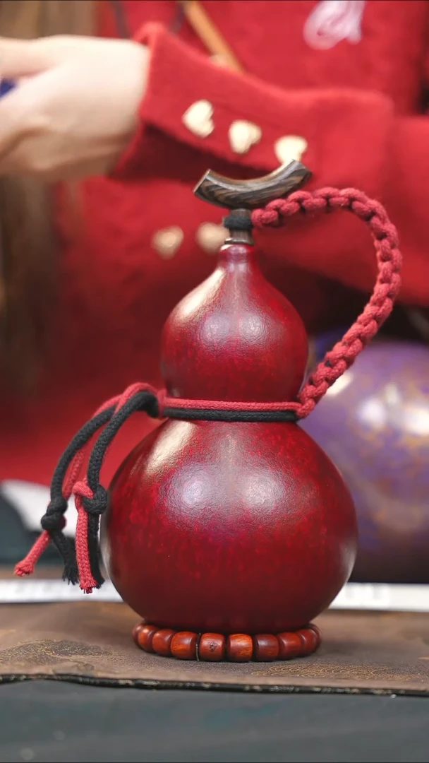 【闪购商品】WA241大漆酒葫芦不包手串及旋转底座