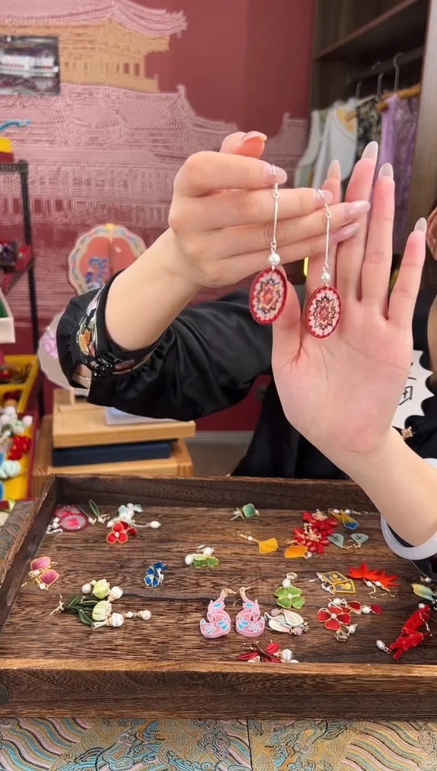 【闪购商品】刺绣苏绣世家非遗手工（耳环）