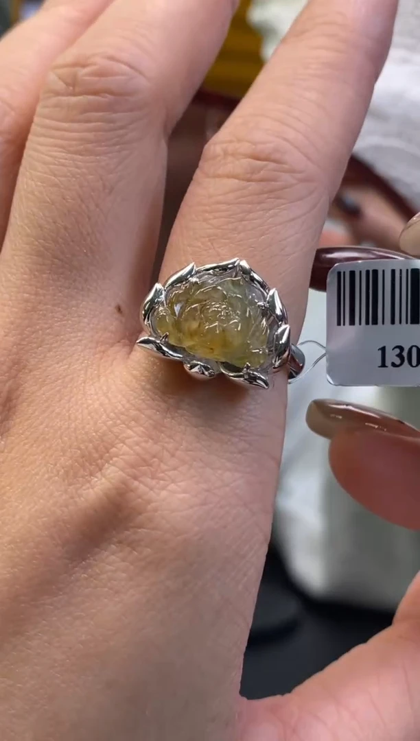 颈饰银S925镶嵌翡翠净货13087