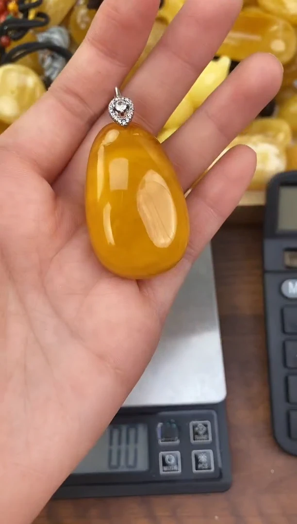 裸石琥珀未镶嵌天然琥珀蜜蜡