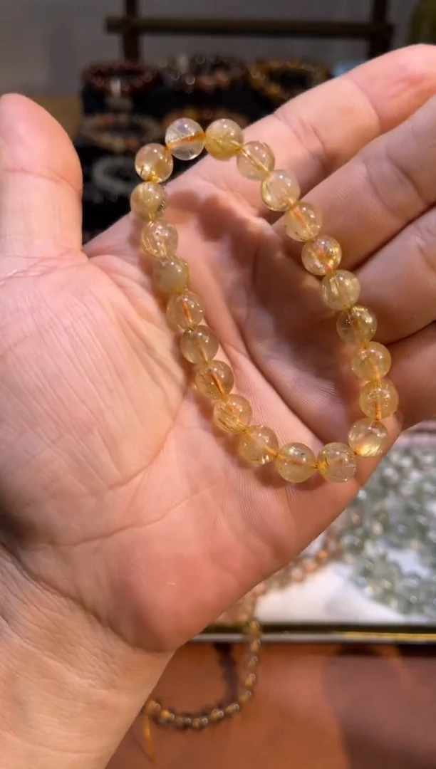 未镶嵌手串水晶SJ-943金发晶