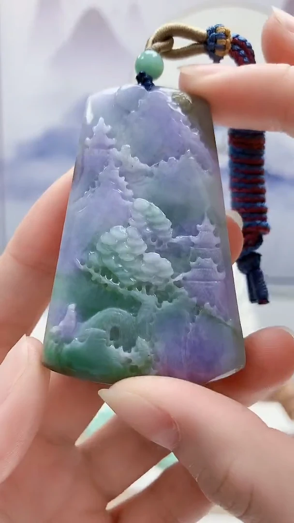 未镶嵌定制翡翠4829ry-毛货挂件70