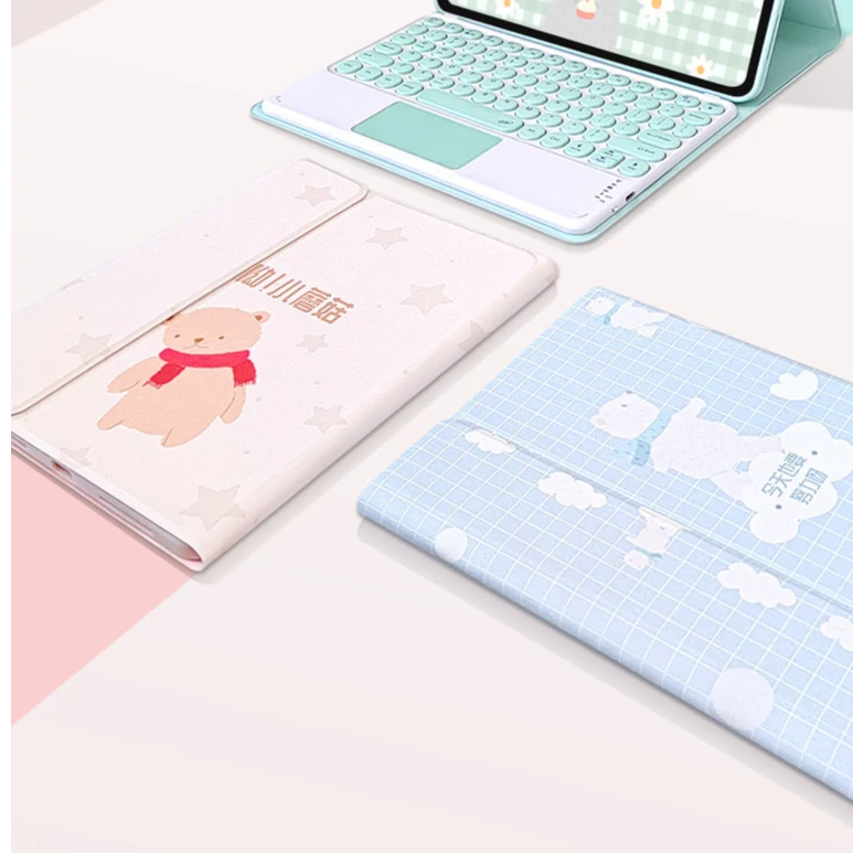 准新品  苹果Ipad 卡通保护套9.7寸 带笔槽 软硅胶材质