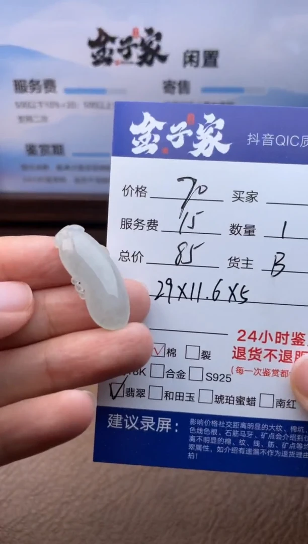 翡翠未镶嵌颈饰534971545