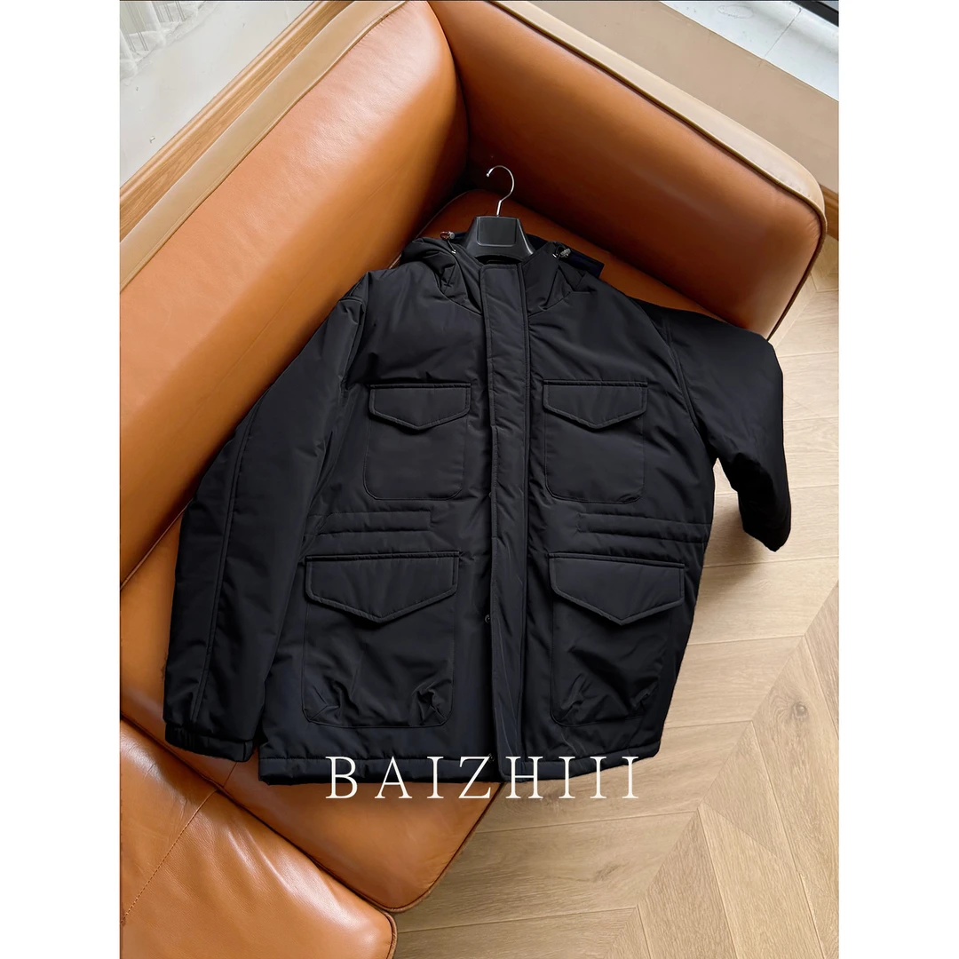 BAIZHI「新贵棉服连帽外套」冬保暖厚实防风长袖男士时尚休闲