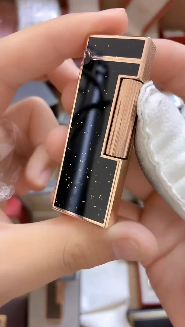 薄登黑漆满天星打火机
