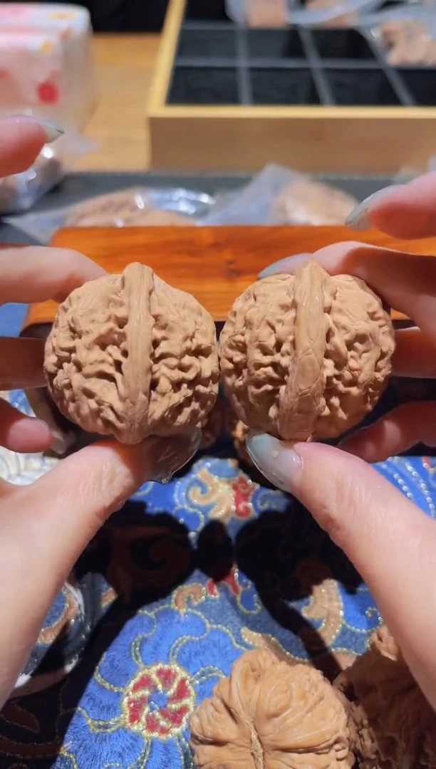 把件文玩核桃132红锦鲤41.5肚