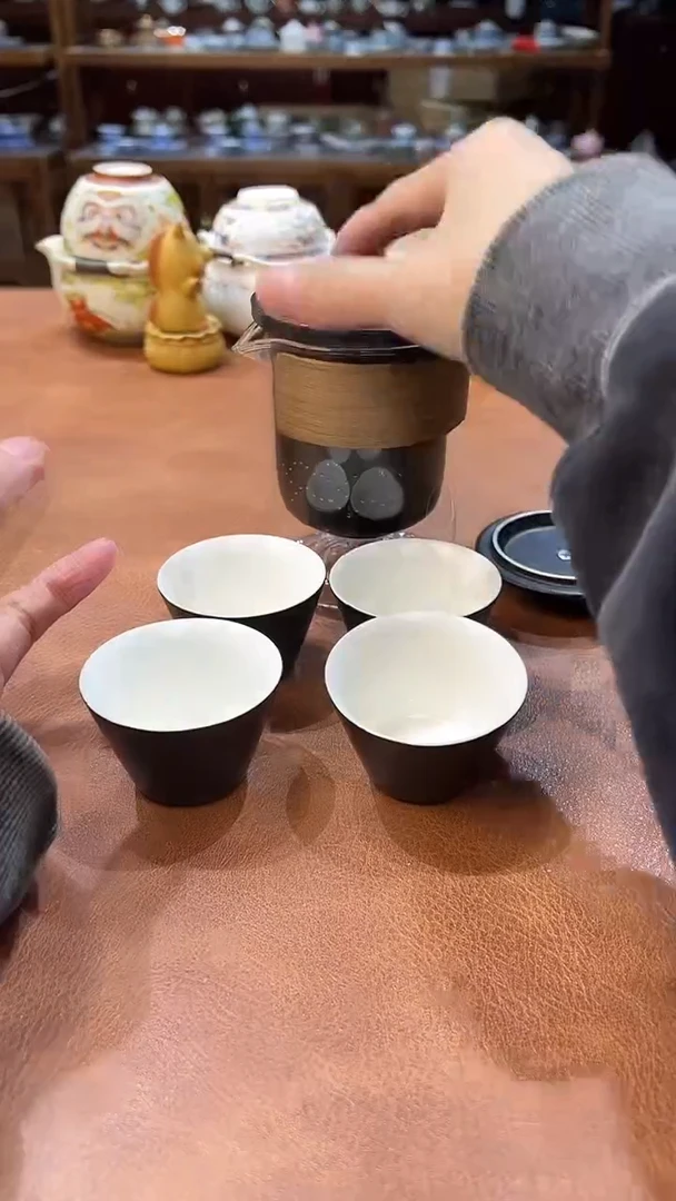 真的很便宜会开片的旅行茶具1