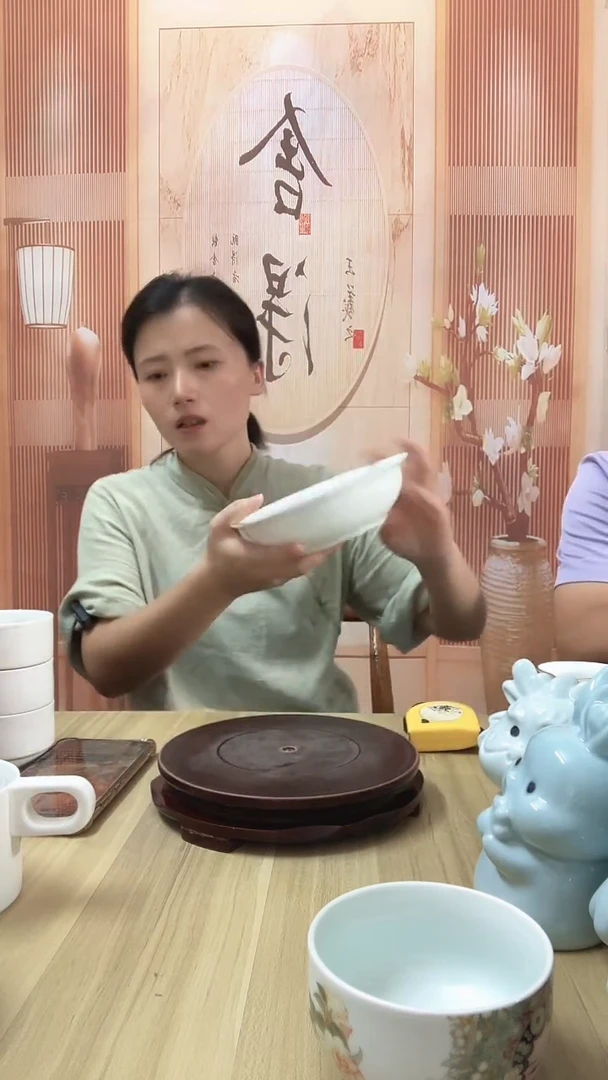 瓷高端白瓷汤盘3个