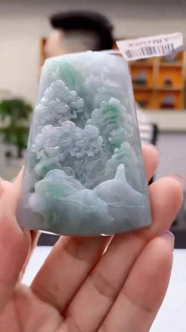 定制翡翠未镶嵌1032jj-毛货挂件25