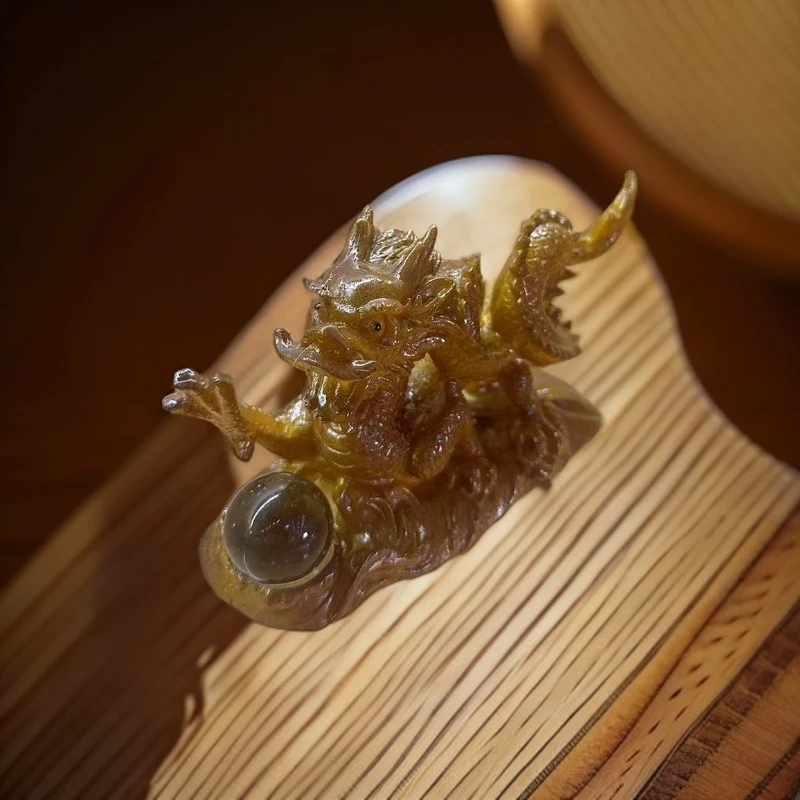 五爪金龙茶宠-1967轻奢轻奢轻奢创意陶瓷精美精致中式黄色茶玩