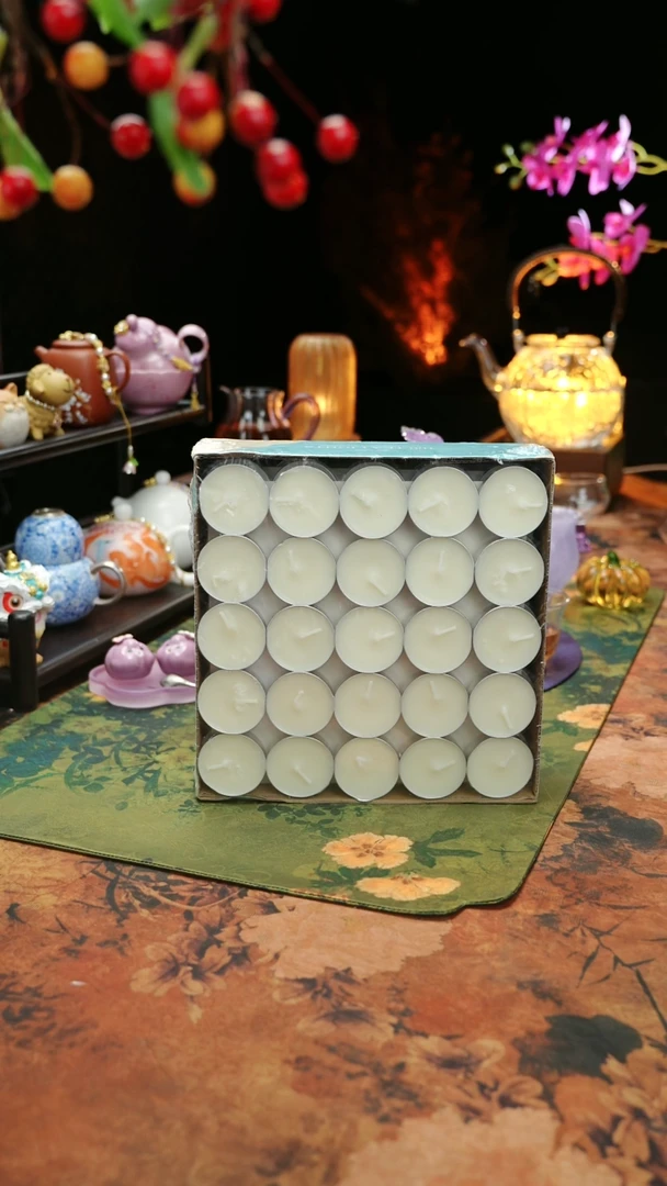 【闪购商品】植物蜡烛4小时100颗茶蜡烛
