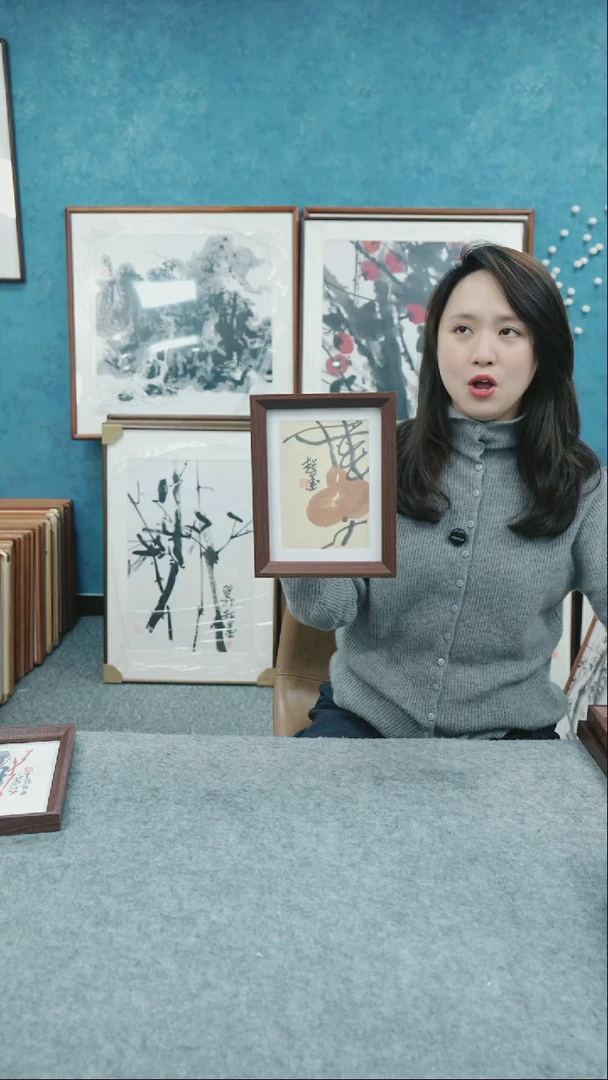 【闪购商品】国画8寸郑志超老师木质摆台