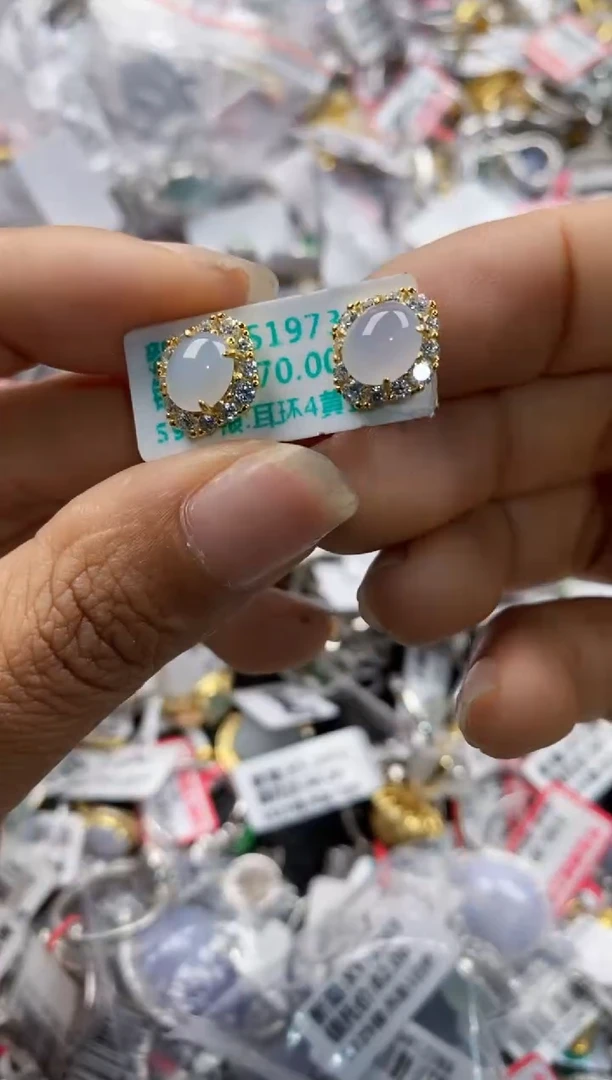 银S925镶嵌戒指翡翠999-----10